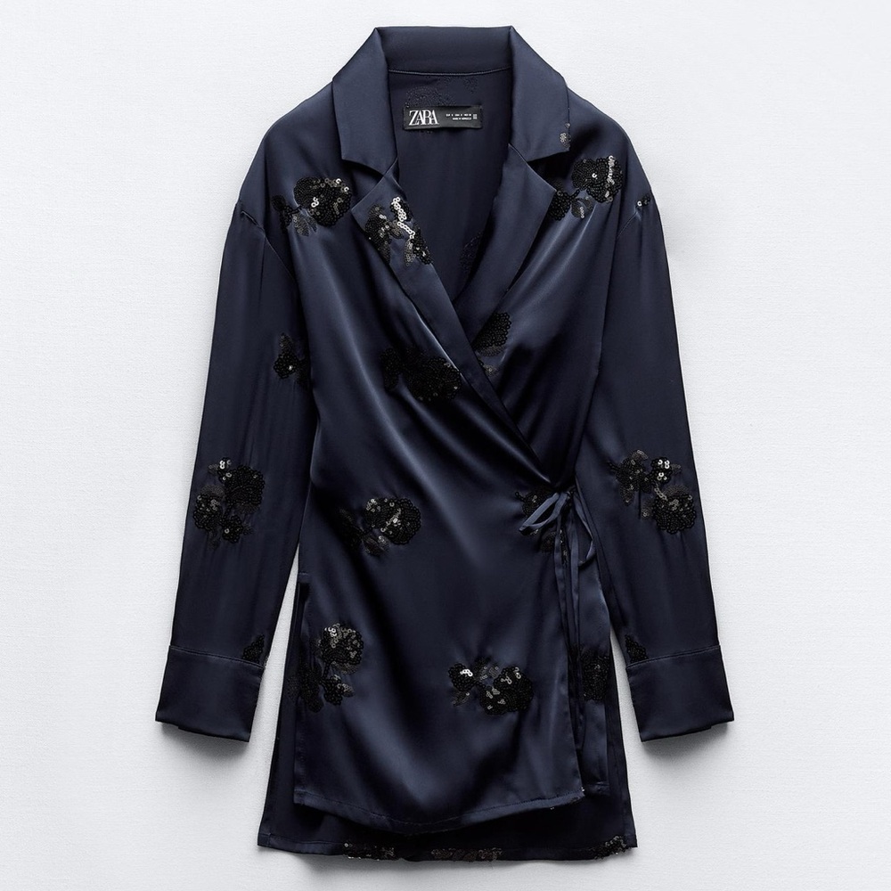 Zara kimono style sequin blazer size XS